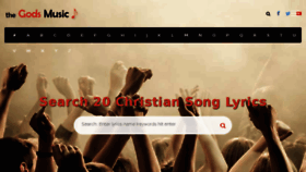 What Thegodsmusic.com website looked like in 2018 (6 years ago)