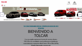 What Tolcar.es website looked like in 2018 (6 years ago)
