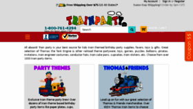 What Trainparty.com website looked like in 2018 (6 years ago)