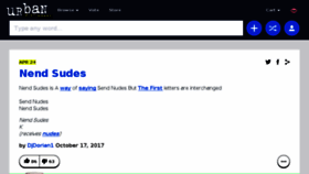What Theurbandictionary.com website looked like in 2018 (6 years ago)