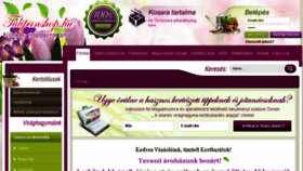 What Tulipanshop.hu website looked like in 2018 (6 years ago)