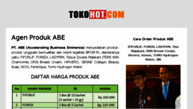 What Tokohot.com website looked like in 2018 (6 years ago)