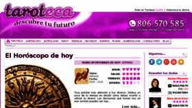 What Taroteca.es website looked like in 2018 (6 years ago)