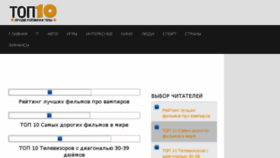 What Top10i.ru website looked like in 2018 (6 years ago)