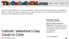 What Thecatholickid.com website looked like in 2018 (6 years ago)