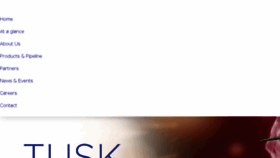 What Tusktherapeutics.com website looked like in 2018 (6 years ago)