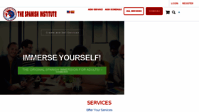What Thespanishinstitute.org website looked like in 2018 (7 years ago)