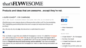 What Thatsflawesome.com website looked like in 2018 (6 years ago)