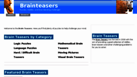 What Thebrainteasers.com website looked like in 2018 (6 years ago)