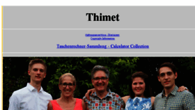 What Thimet.de website looked like in 2018 (6 years ago)