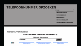 What Telefoonnummer-opzoeken.nl website looked like in 2018 (6 years ago)