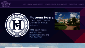What Tulsahistory.org website looked like in 2018 (6 years ago)