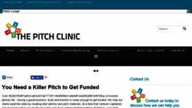 What Thepitchclinic.com website looked like in 2018 (6 years ago)