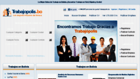 What Trabajopolis.bo website looked like in 2018 (6 years ago)