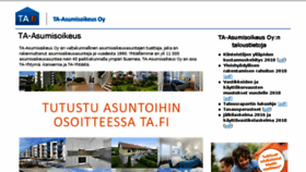 What Ta-asumisoikeus.fi website looked like in 2018 (5 years ago)