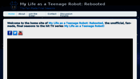 What Teenagerobotrebooted.com website looked like in 2018 (6 years ago)