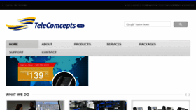 What Telecomcepts.com website looked like in 2018 (6 years ago)