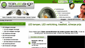 What Topledshop.nl website looked like in 2018 (6 years ago)
