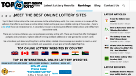 What Top10bestonlinelotto.com website looked like in 2018 (5 years ago)