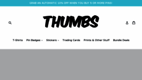What Thumbsdesign.co.uk website looked like in 2018 (6 years ago)