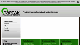 What Tartak-borsuk.pl website looked like in 2018 (6 years ago)
