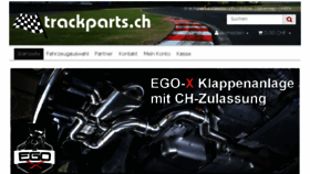 What Trackparts.ch website looked like in 2018 (6 years ago)