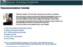 What Telecommunications-tutorials.com website looked like in 2018 (6 years ago)