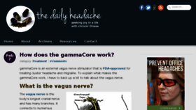 What Thedailyheadache.com website looked like in 2018 (6 years ago)