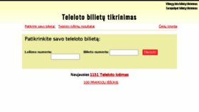 What Telelotobilietutikrinimas.eu website looked like in 2018 (7 years ago)