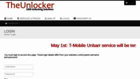 What Theunlocker.co website looked like in 2018 (6 years ago)