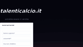 What Talenticalcio.it website looked like in 2018 (6 years ago)