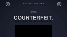 What Therealcounterfeit.com website looked like in 2018 (6 years ago)