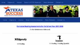 What Texassuccess.org website looked like in 2018 (5 years ago)