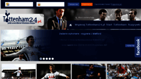 What Tottenham24.pl website looked like in 2018 (6 years ago)