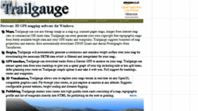 What Trailgauge.com website looked like in 2018 (5 years ago)