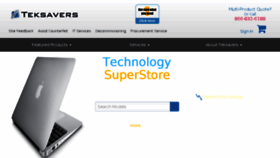 What Teksavers.com website looked like in 2018 (6 years ago)