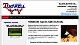 What Tugwellauctionrealty.com website looked like in 2018 (5 years ago)