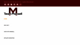 What Teammansell.com website looked like in 2018 (5 years ago)