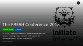 What Thefreshconference.com website looked like in 2018 (6 years ago)