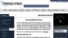 What Trendpro.com website looked like in 2018 (6 years ago)