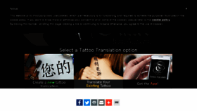 What Tattootranslate.com website looked like in 2018 (6 years ago)