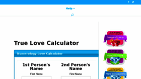 What Truelovecalculator.com website looked like in 2018 (6 years ago)
