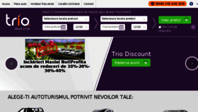 What Triorentacar.ro website looked like in 2018 (6 years ago)