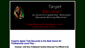 What Targetbaccarat.com website looked like in 2018 (6 years ago)