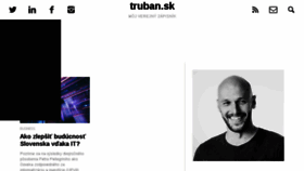 What Truban.sk website looked like in 2018 (6 years ago)