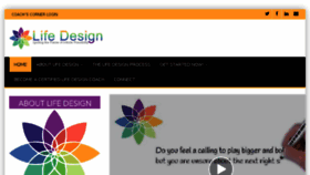 What Thelifedesigncourse.com website looked like in 2018 (6 years ago)