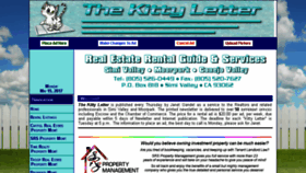 What Thekittyletter.com website looked like in 2018 (6 years ago)