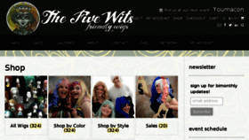 What Thefivewitswigs.com website looked like in 2018 (6 years ago)