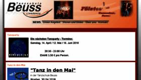 What Tanzschule-beuss.info website looked like in 2018 (6 years ago)
