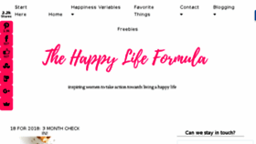 What Thehappylifeformula.com website looked like in 2018 (6 years ago)